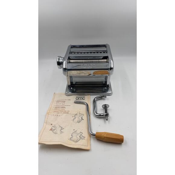 Ampia Other - Vintage Marcato Ampia 150 Pasta Machine With Clamp & Hand Crank